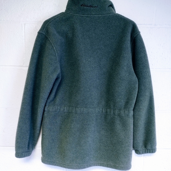 Green Eddie Bauer fleece jacket - Picture 3 of 5